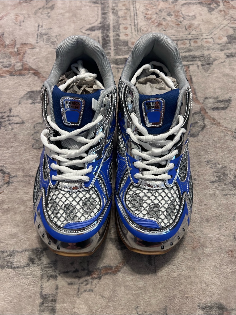Bottega Veneta Blue Silver, size 7 , no box - Picture 3 of 5